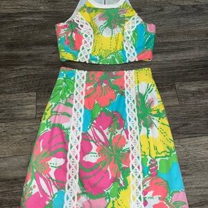 Lilly Pulitzer Big Flirt Vanna Two-Piece Set Size 00